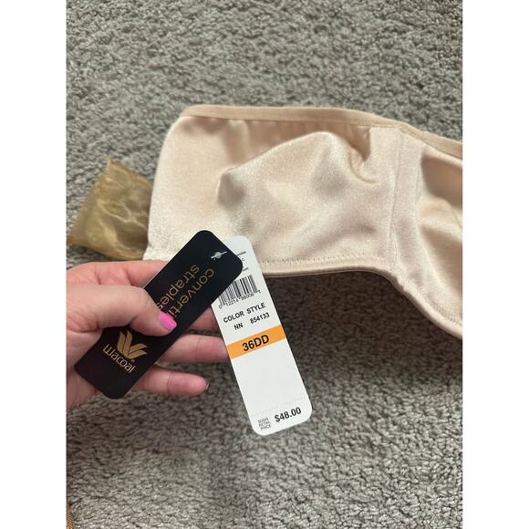 Wacoal Women’s Convertible Strapless Classic Beige Wired Bra NWT Sz 36DD - Picture 2 of 5